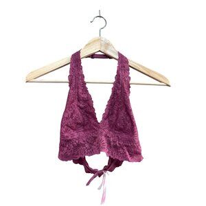 Pink Lace Bralette By Victorias Secret With Halter Neck